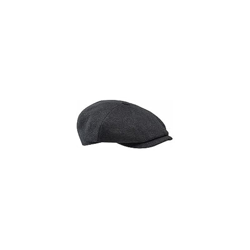 ‎mens Hats & Caps Stetson Stetson Men's Wool Cashmere Hatteras Cap Black (Black, 59)