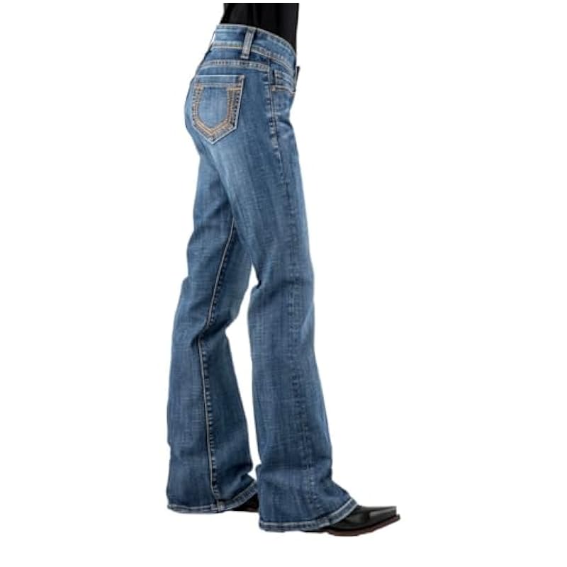 Stetson Western Jeans Womens Slim 2 X-Long Blue 11-054-0816-1324 BU, 25W x 36L ‎womens Jeans Stetson