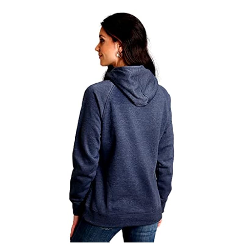 Stetson Fashion Hoodies & Sweatshirts ‎womens Stetson Western Sweatshirt Womens Pocket XS Navy 11-098-0562-7093 BU