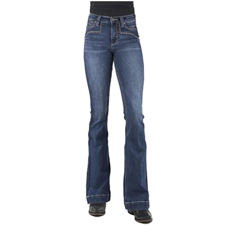 ‎womens Jeans Stetson Stetson Women's 816 Classic Light Wash Bootcut Jeans Blue 22W x 38L