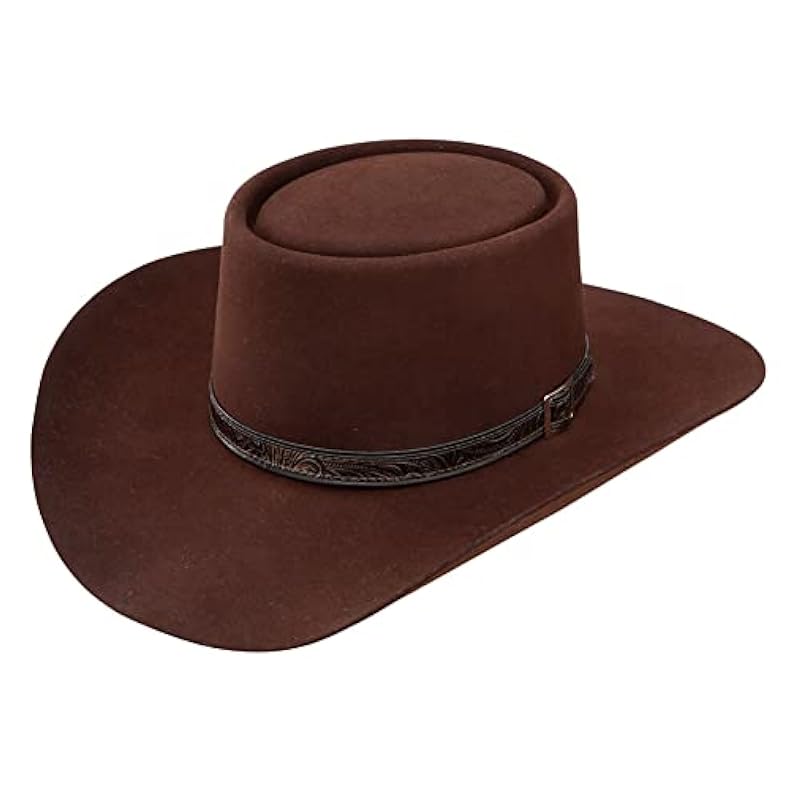 ‎unisex-ad Hats & Caps Stetson Stetson Revenger 4X Felt Chocolate Cowboy Hat (SBRVGR-463422) Chocolate