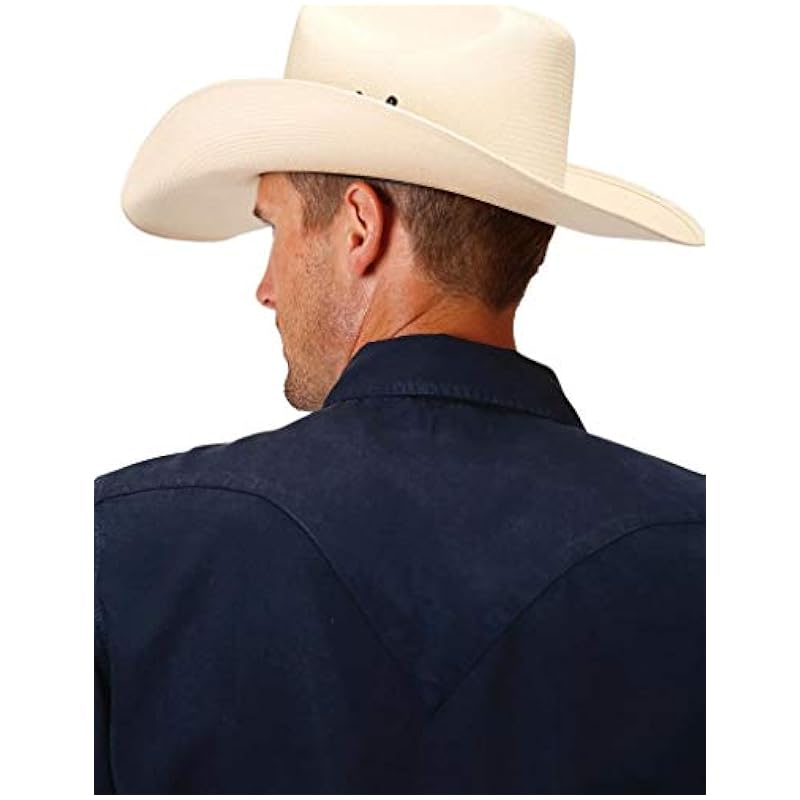 Stetson Western Shirt Mens L/S Solid Snap Blue 11-001-0465-0367 BU Blue ‎mens Shirts Stetson
