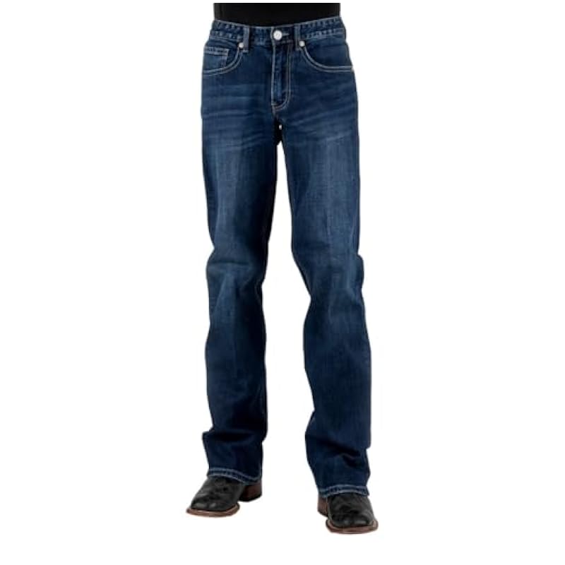 Stetson Western Jeans Men 1313 Modern 30 x 34 Blue 11-004-1313-4098 BU ‎mens Jeans Stetson