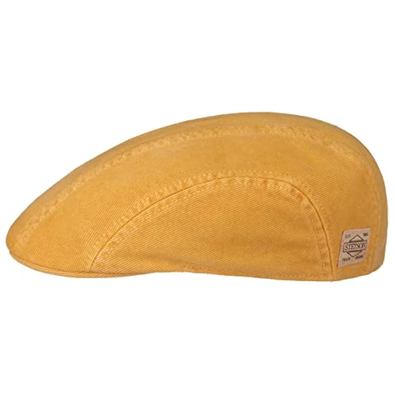 ‎mens Hats & Caps Stetson Stetson Soft Vintage Cotton Ivy Flat Cap Men - Yellow