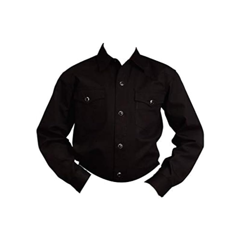 ‎boys Tops, Tees & Shirts Stetson Stetson Western Shirt Boys Solid L/S Snap L Black 11-030-0465-1022 BL