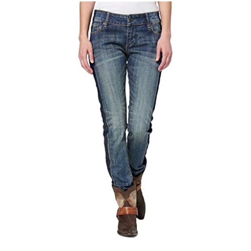 Stetson Women's 503 Pixie Stix Fit Straight Leg Jeans Blue 6W x 32L Stetson ‎womens Jeans
