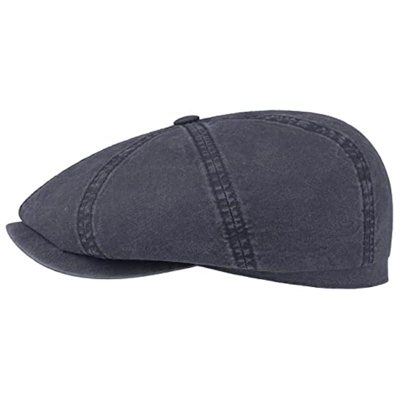 Stetson Kids Hatteras Newsboy Cap for Cotton Cap Flat with Peak Spring Summer Blue ‎mens Hats & Caps Stetson
