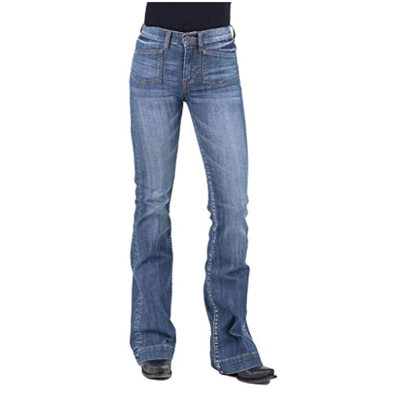 ‎womens Jeans Stetson Stetson Women's 921 High Waist Flare Jeans Blue 10 REG