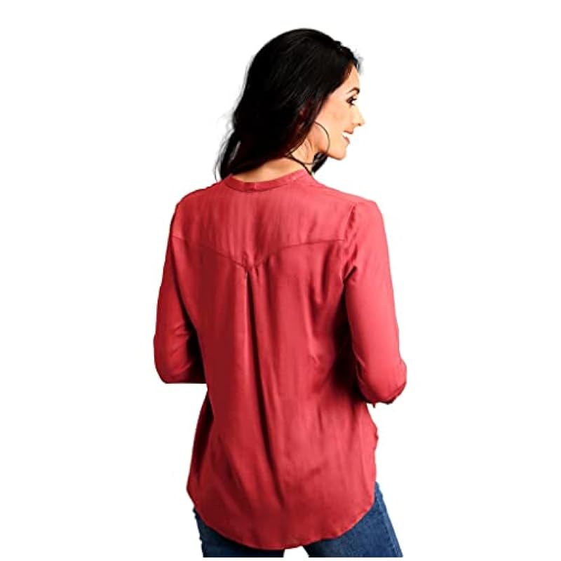 Stetson Tops, Tees & Blouses ‎womens Stetson Western Shirt Womens L/S Button M Cinnamon 11-050-0565-6023 BR