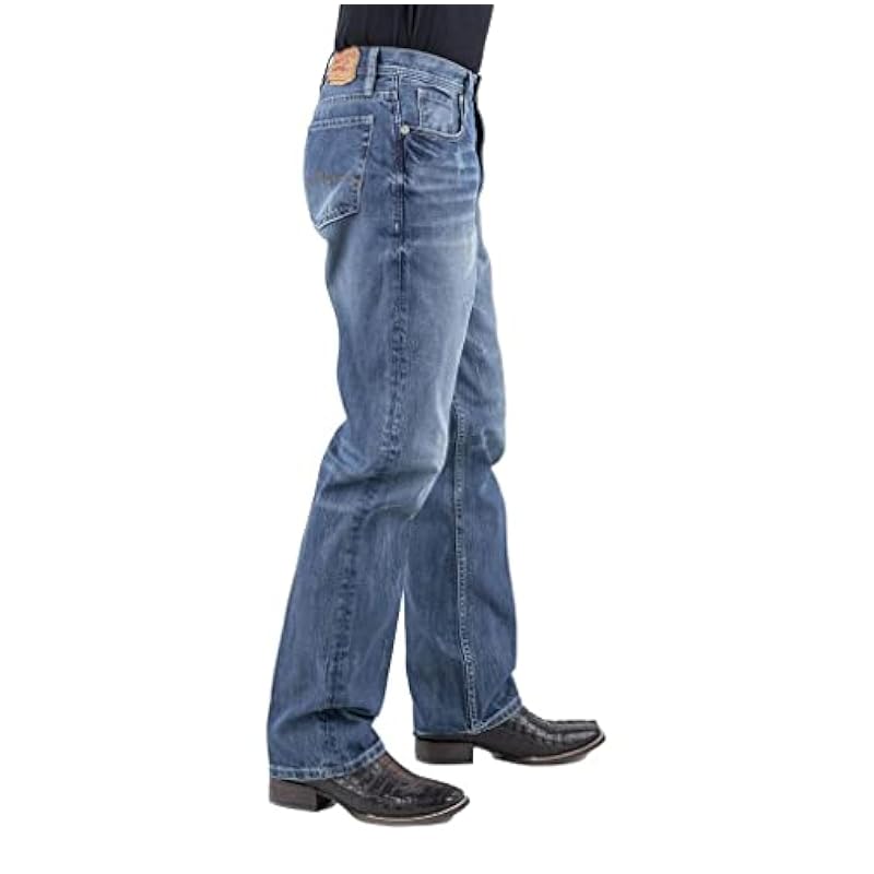 Jeans Stetson Stetson Western Denim Jeans Mens Relaxed Med Wash 11-004-1520-4068 BU 36