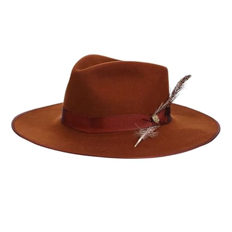 Stetson Men's Stratoliner Royal Quality Fur Felt Hat Cognac ‎mens Hats & Caps Stetson