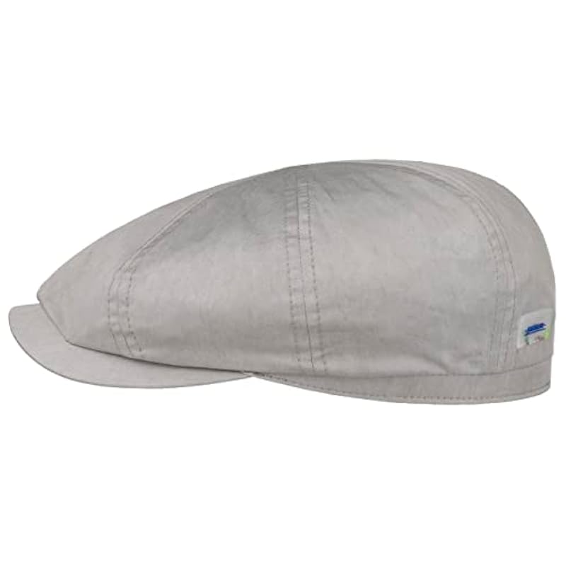 ‎mens Hats & Caps Stetson Stetson Hatteras Surry Sustainable Flat Cap Men - Made in The EU Light Grey