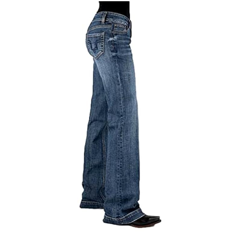 Stetson Jeans ‎womens Stetson Western Jeans Womens Low Rise 16 Reg Blue 11-054-0214-0812 BU