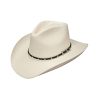 Stetson Stetson Men's Diamond Jim 8X Shantung Straw Cowboy Hat Natural 6 3/4 ‎mens Hats & Caps