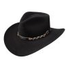 Stetson SBDFTR-1634 Stone Drifter 4X Buffalo Fur Felt Western Hat Black Stetson Hats & Caps