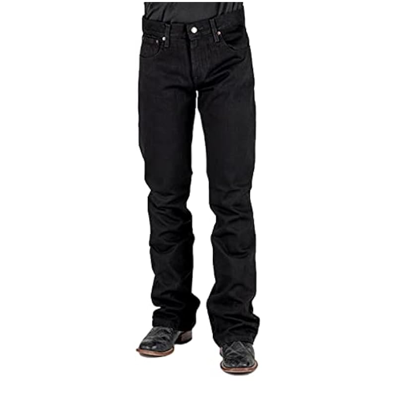 Jeans Stetson Stetson Western Jeans Mens Slim Fit 38 x 30 Black 11-004-1120-0024 BL