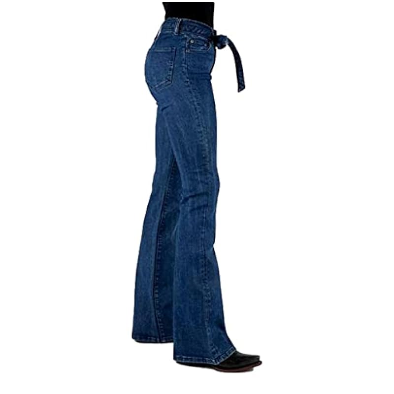 ‎womens Shorts Stetson Stetson Western Jeans Womens Self Tie 4 Short Blue 11-054-0921-2415 BU
