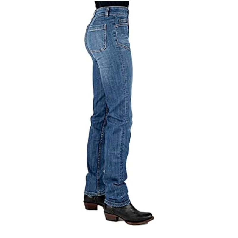 ‎womens Jeans Stetson Stetson Western Jeans Womens Straight 2 Reg Blue 11-054-0915-3003 BU
