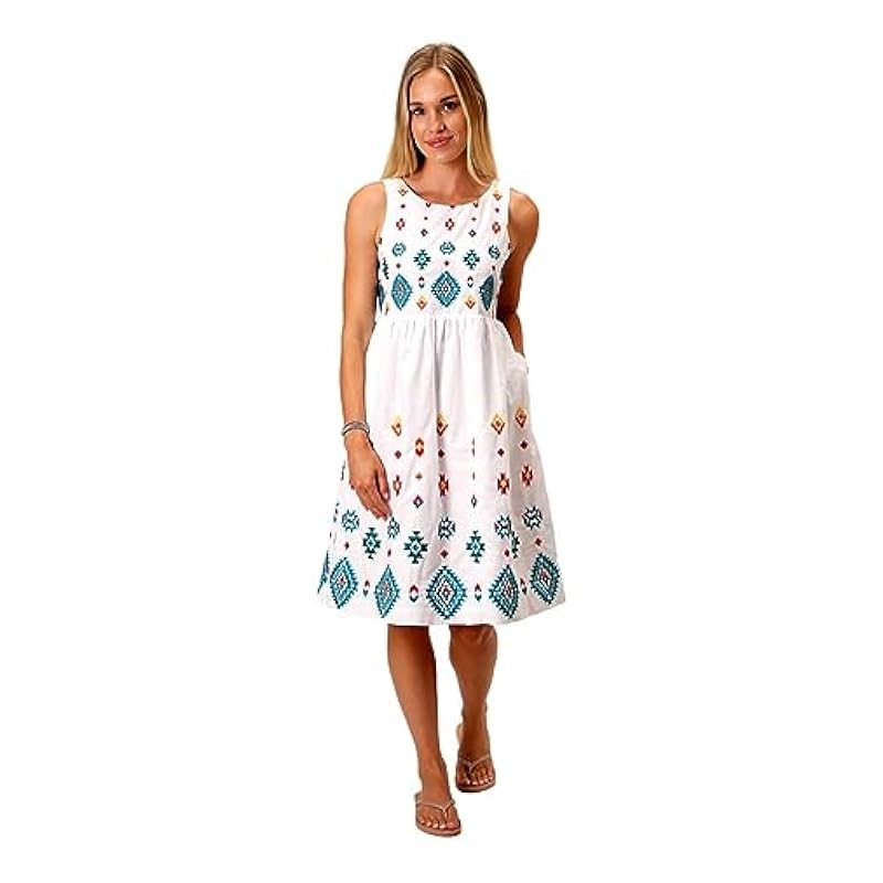 Stetson Dresses ‎womens Stetson Western Dress Womens Sleeveless XS White 11-057-0565-0530 WH