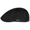 ‎mens Hats & Caps Stetson Stetson Texas Goat Suede Flat Cap Men - Made in The EU Black