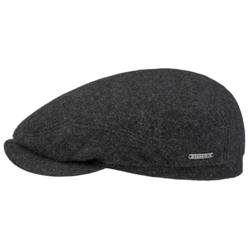 Stetson Vedrick Wool Flat Cap Men - Made in The EU Anthracite Stetson ‎mens Hats & Caps