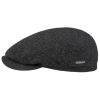 ‎mens Hats & Caps Stetson Stetson Vedrick Wool Flat Cap Men - Made in The EU Anthracite