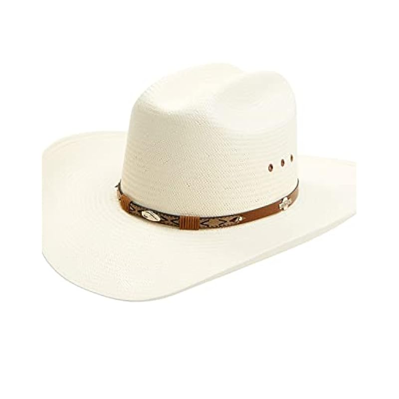 Stetson Hats & Caps ‎unisex-ad Stetson Uni‎unisex-ad Rodeo Natural Cattleman Straw Western Hat Natural 7 3/8