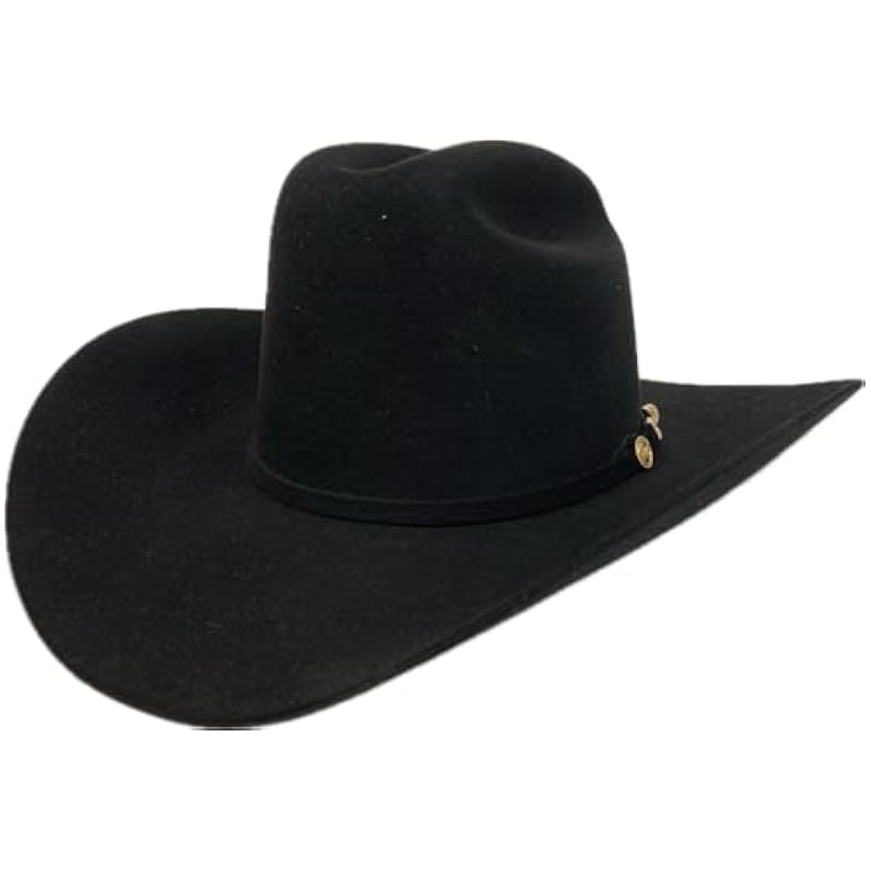 Stetson Stetson Black El Presidente 100X Fur Felt Men's Western Hat SFPRES-0140-07 Black ‎mens Hats & Caps