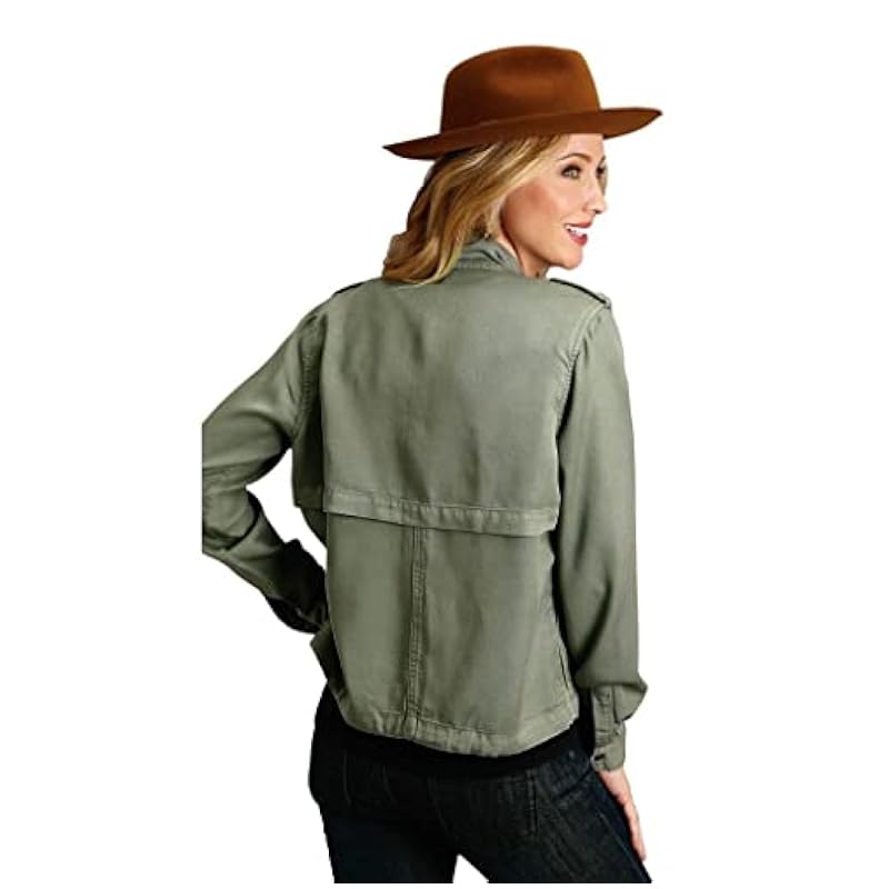 Stetson Coats, Jackets & Vests ‎women Stetson Western Jacket Womens Bomber L Olive 11-096-0565-7025 GR