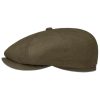 Stetson Hats & Caps ‎mens Stetson Hatteras Clifty Outdoor Flat Cap Men - Olive