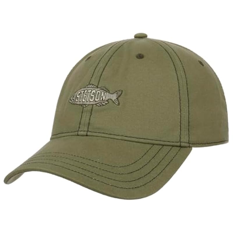 Stetson Washed Canvas Fish Cap Women/Men - Olive Stetson ‎womens Hats & Caps