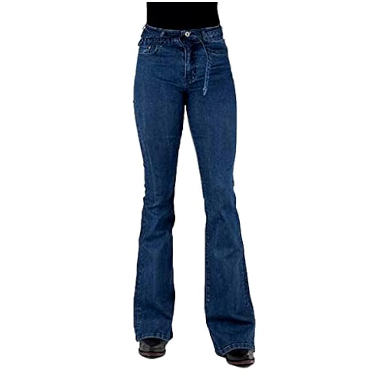‎womens Shorts Stetson Stetson Western Jeans Womens Self Tie 4 Short Blue 11-054-0921-2415 BU