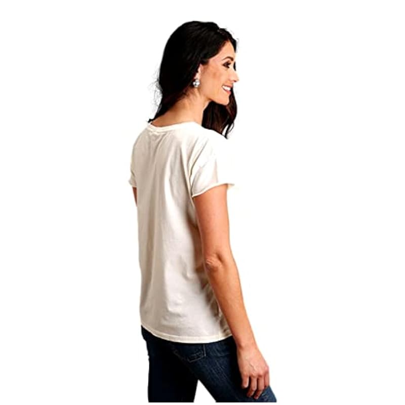 Stetson Western Shirt Womens S/S Earthy L White 11-039-0562-0813 WH ‎womens Tops, Tees & Blouses Stetson