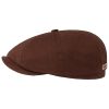 Stetson Hats & Caps ‎mens Stetson Hatteras Waxed Cotton WR Flat Cap Men - Brown