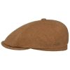 Stetson Reid 6 Panel Flat Cap Men - Light Brown ‎mens Hats & Caps Stetson