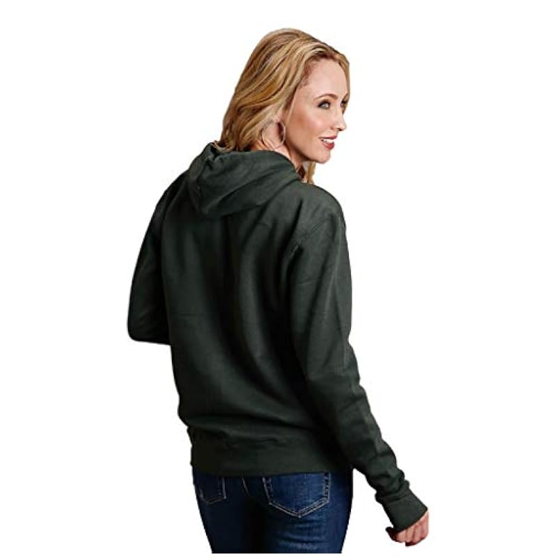 Stetson Fashion Hoodies & Sweatshirts ‎womens Stetson Western Sweatshirt Womens Hooded M Green 11-098-0562-7081 GR