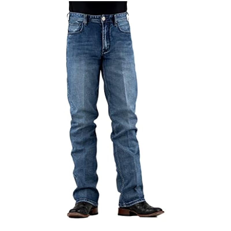Stetson Western Jeans Mens Straight 36 x 34 Blue 11-004-1211-8003 BU ‎mens Jeans Stetson