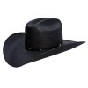 Stetson Western Cowboy, Black Straw Black Stetson ‎unisex-ad Hats & Caps
