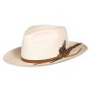 Stetson Stetson Hats Uni‎unisex-ad Tallahassee Shantung 3" Stiff snap Brim Ivory ‎unisex-ad Hats & Caps