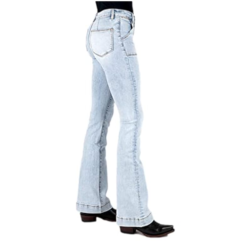 ‎womens Jeans Stetson Stetson Western Jeans Womens Acid 14 Reg Blue 11-054-0921-2416 BU