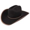 Stetson Foothills 3X Wool Felt Black Cowboy Hat 7 1/8 ‎mens Hats & Caps Stetson