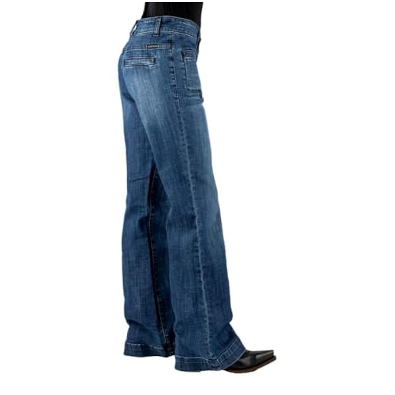Stetson Western Jeans Womens Low Rise 18 Reg Blue 11-054-0214-0815 BU Stetson ‎womens Jeans