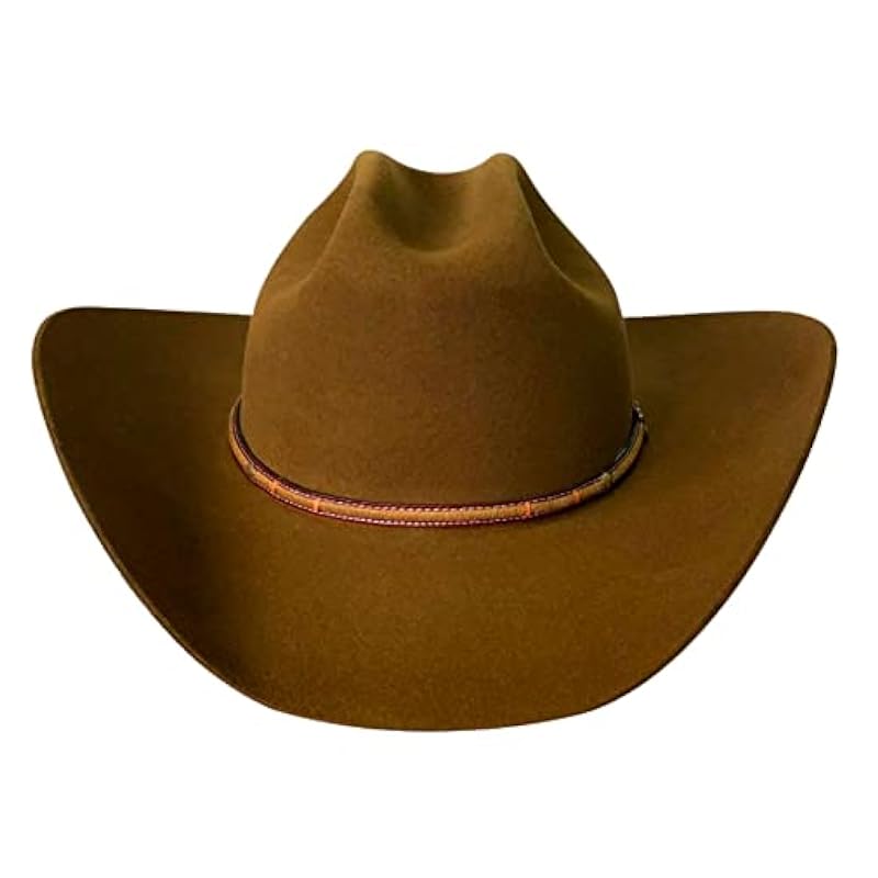 ‎mens Hats & Caps Stetson Stetson Mink Powder River 4X Cowboy Hat SBPWRV-754023 Brown
