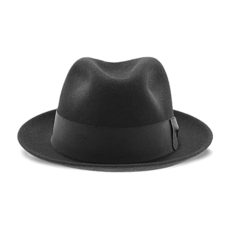 Hats & Caps Stetson Stetson Mens Frederick Fedora Hat Black