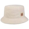 ‎womens Hats & Caps Stetson Stetson Jersey Corduroy Bucket Cloth Hat Women/Men - Made in The EU Cream White
