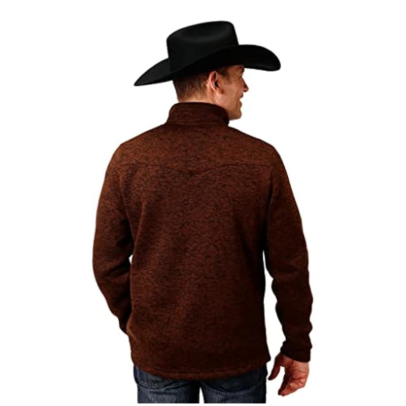 ‎men Active Stetson Stetson Western Sweatshirt Mens Button 2XL Brown 11-014-0120-7033 BR