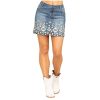 ‎womens Skirts Stetson Stetson Women's Denim Southwestern Embroidered Mini Skirt Blue 8