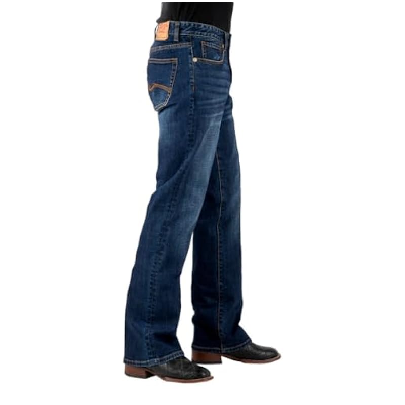Stetson Western Jeans Mens Bootcut 33 x 38 Blue 11-004-1015-6001 BU Stetson ‎mens Jeans