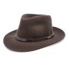Stetson Hats & Caps ‎unisex-ad Stetson Cruiser Crushable Wool Felt Fedora Hat Mink