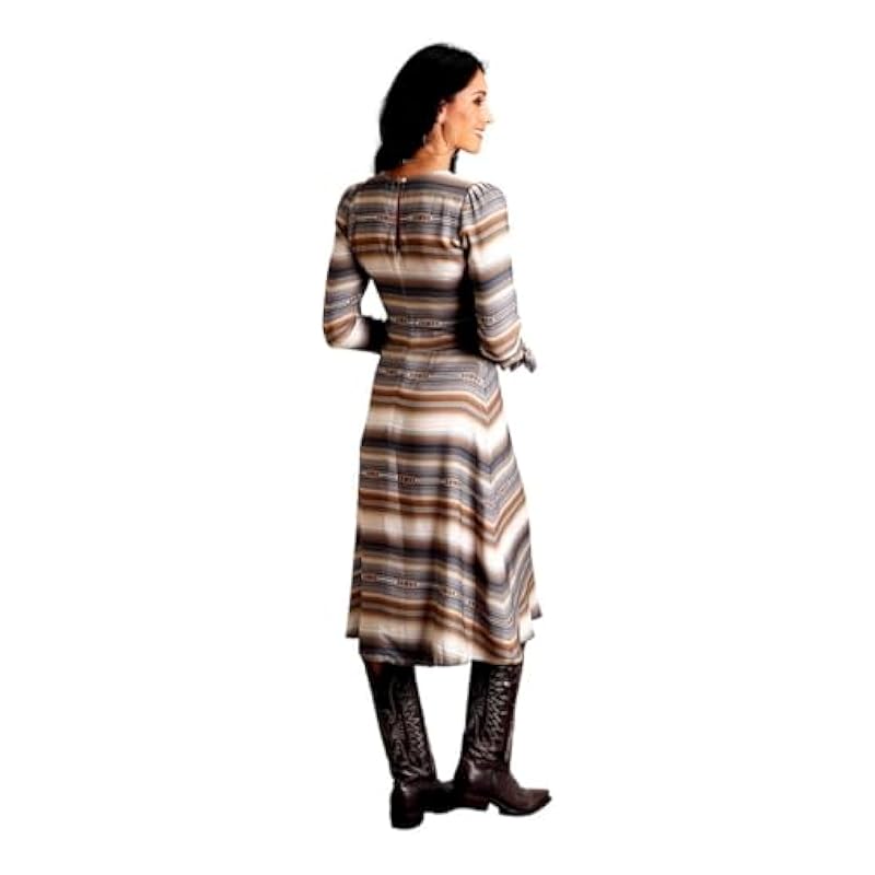Stetson Dresses ‎womens Stetson Western Dress Womens L/S Serape M Khaki 11-057-0590-7058 BR